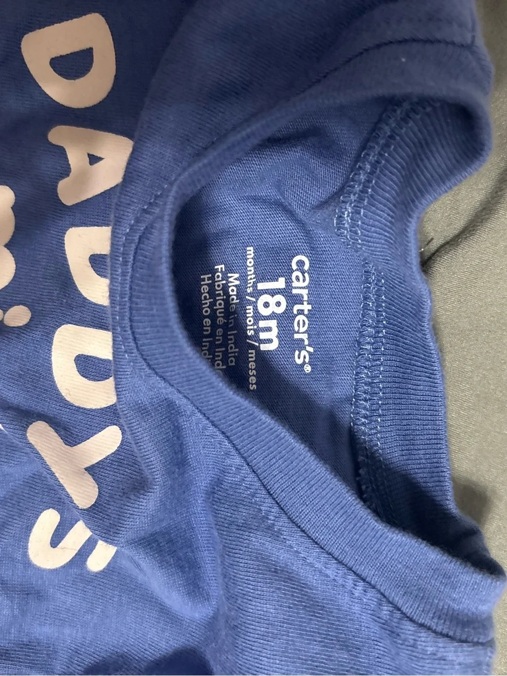 Carter's 3 long sleeve onesies 18 month NWOT